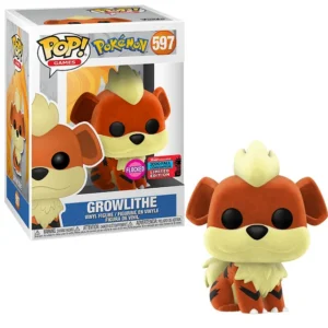 Funko Pop! Pokemon Growlithe (Flocked) Fall Convention Exclusive Figure #597