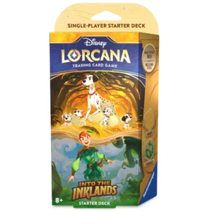 Disney Lorcana Trading Card Game – Into the Inklands – Starter Deck – 101 Dalmatians and Peter Pan