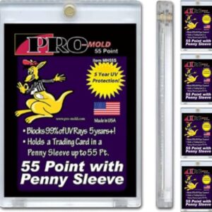 55pt. Magnetic ONE-Touch Card Holders Holds Sleeved Card MH55S