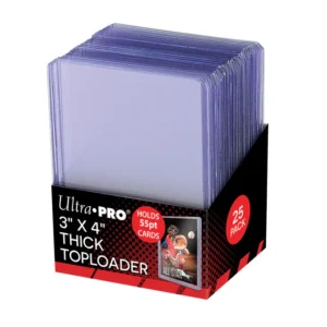 Ultra Pro 3" x 4" Clear Action Packed 55PT Toploaders (25ct)