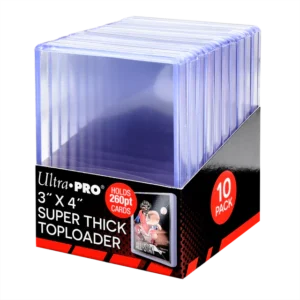3" x 4" Clear Super Thick 260PT Toploaders (10ct)
