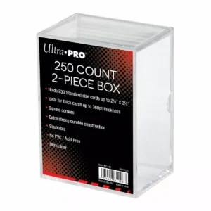 2-Piece 50-Count Clear Card Boxes (2ct)