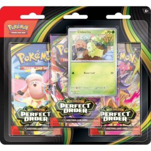 Pokemon TCG Mega Evolutions Perfect Order Three Booster Blister Pack