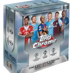 Topps 2025/2026 Chrome UEFA Club Competitions Soccer Mega Box