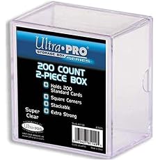 Ultra Pro: 2-Piece 200 Count Clear Card Storage Box