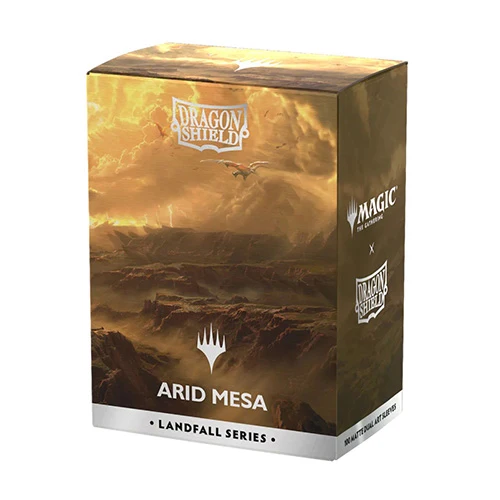 Dragon Shield Standard 100ct Matte Dual Art Magic MTG Landfall Series Arid Mesa Sleeves