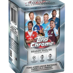 2025/26 Topps Chrome UEFA Club Competitions Soccer Value Box