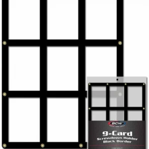 9 Card Screwdown Holder - Black Border