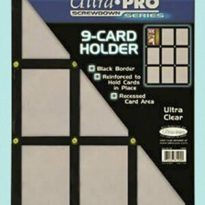 Ultra Pro: 9-Card Black Frame Screwdown Holder