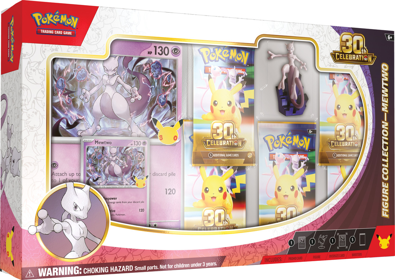 Pokemon TCG 30th Celebration Figure Collection Mew /Mewtwo